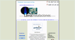 Desktop Screenshot of lainainstalaciones.com