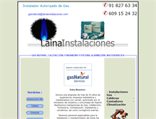 Tablet Screenshot of lainainstalaciones.com